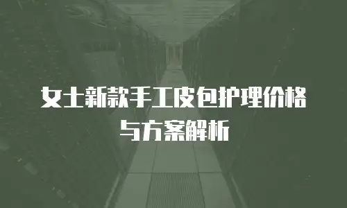 女士新款手工皮包护理价格与方案解析