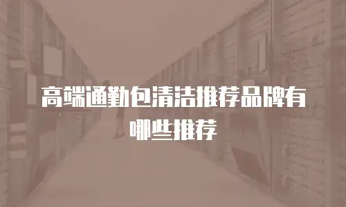 高端通勤包清洁推荐品牌有哪些推荐