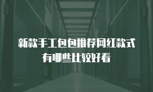 新款手工包包推荐网红款式有哪些比较好看