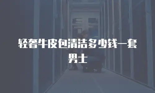 轻奢牛皮包清洁多少钱一套男士
