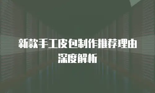 新款手工皮包制作推荐理由深度解析