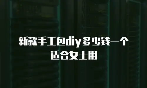 新款手工包diy多少钱一个适合女士用
