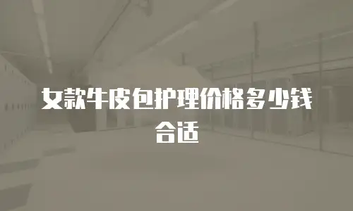 女款牛皮包护理价格多少钱合适