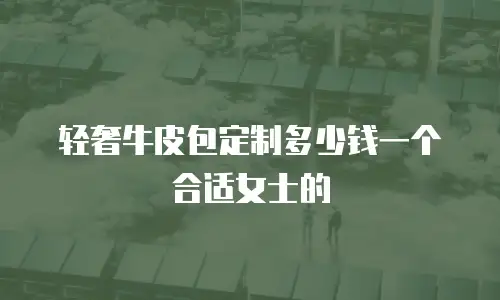 轻奢牛皮包定制多少钱一个合适女士的