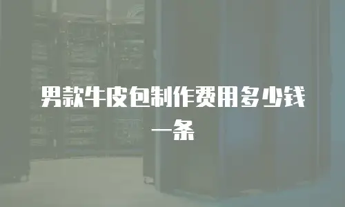 男款牛皮包制作费用多少钱一条