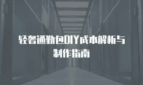 轻奢通勤包DIY成本解析与制作指南