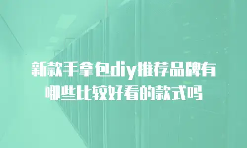 新款手拿包diy推荐品牌有哪些比较好看的款式吗
