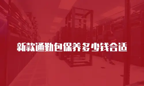 新款通勤包保养多少钱合适