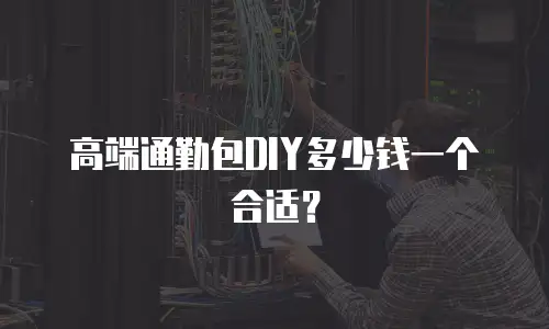 高端通勤包DIY多少钱一个合适？