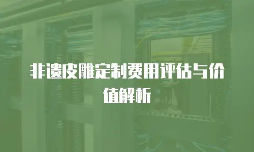 非遗皮雕定制费用评估与价值解析