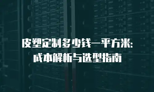 皮塑定制多少钱一平方米：成本解析与选型指南