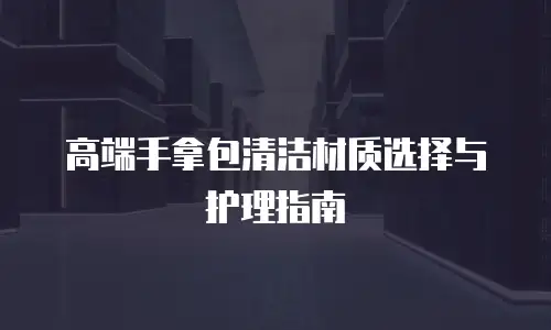 高端手拿包清洁材质选择与护理指南