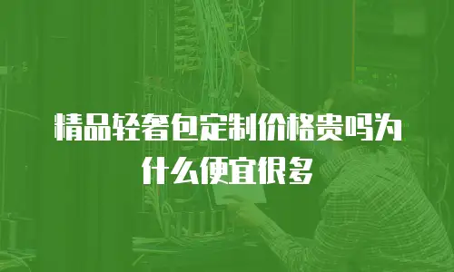 精品轻奢包定制价格贵吗为什么便宜很多