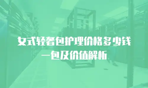 女式轻奢包护理价格多少钱一包及价值解析