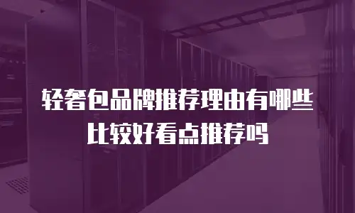 轻奢包品牌推荐理由有哪些比较好看点推荐吗