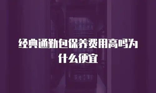 经典通勤包保养费用高吗为什么便宜