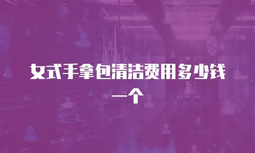 女式手拿包清洁费用多少钱一个