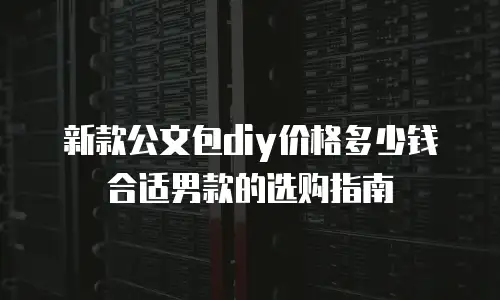 新款公文包diy价格多少钱合适男款的选购指南