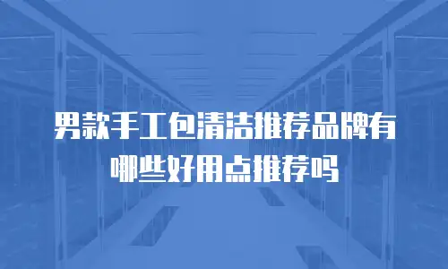 男款手工包清洁推荐品牌有哪些好用点推荐吗