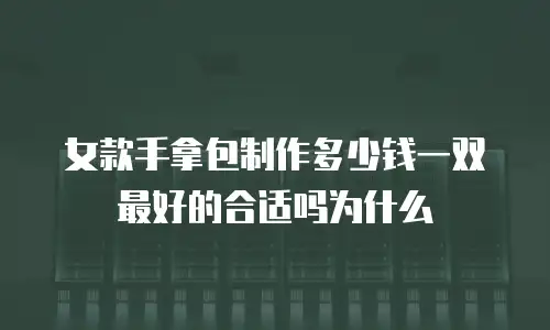 女款手拿包制作多少钱一双最好的合适吗为什么