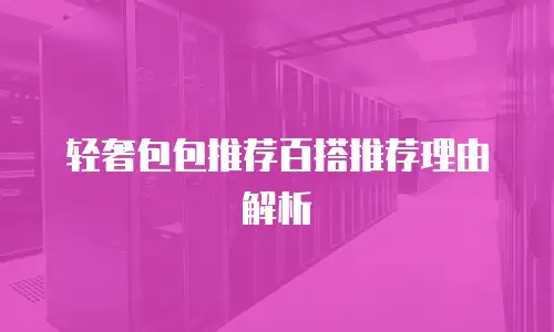 轻奢包包推荐百搭推荐理由解析
