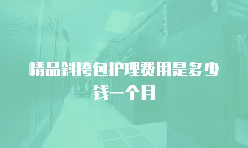 精品斜挎包护理费用是多少钱一个月