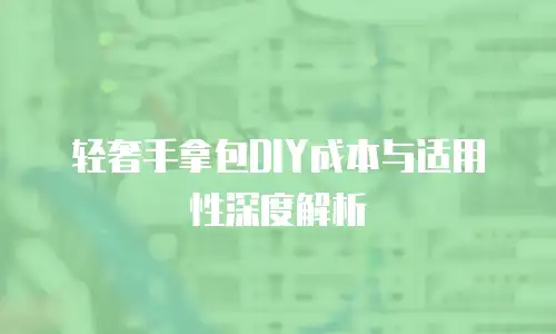 轻奢手拿包DIY成本与适用性深度解析