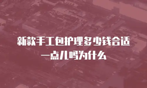 新款手工包护理多少钱合适一点儿吗为什么