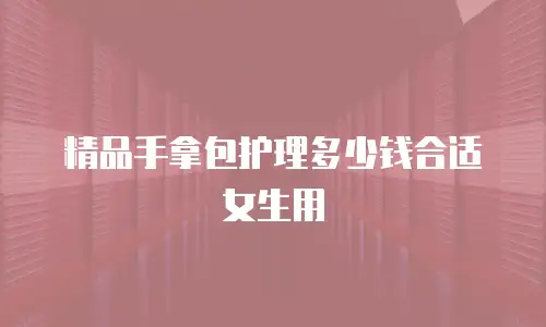 精品手拿包护理多少钱合适女生用