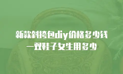 新款斜挎包diy价格多少钱一双鞋子女生用多少