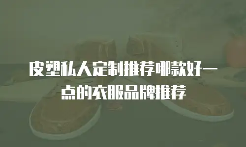 皮塑私人定制推荐哪款好一点的衣服品牌推荐