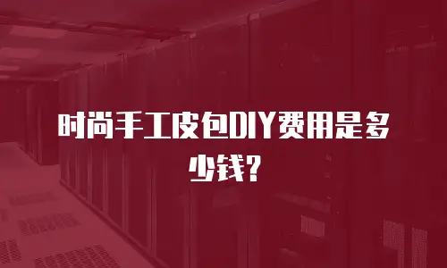 时尚手工皮包DIY费用是多少钱？