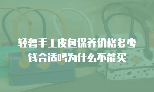 轻奢手工皮包保养价格多少钱合适吗为什么不能买