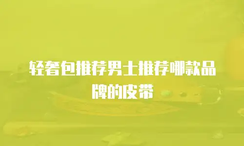 轻奢包推荐男士推荐哪款品牌的皮带