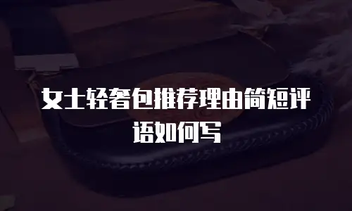 女士轻奢包推荐理由简短评语如何写