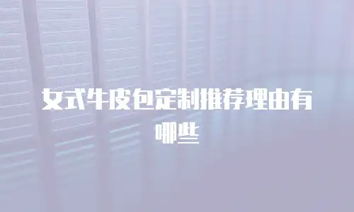 女式牛皮包定制推荐理由有哪些