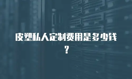  皮塑私人定制费用是多少钱？
