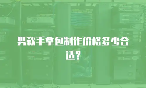 男款手拿包制作价格多少合适？