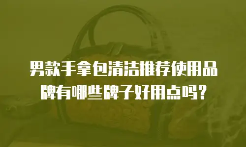 男款手拿包清洁推荐使用品牌有哪些牌子好用点吗？