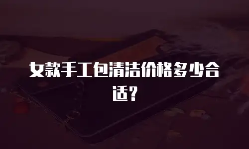女款手工包清洁价格多少合适？