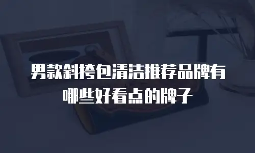 男款斜挎包清洁推荐品牌有哪些好看点的牌子
