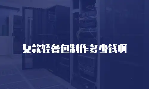 女款轻奢包制作多少钱啊