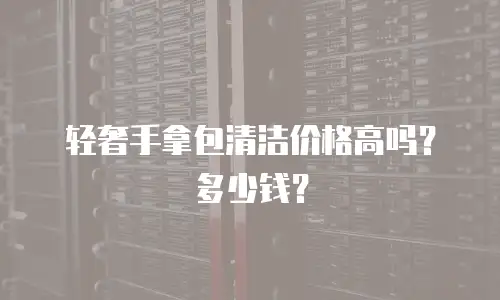 轻奢手拿包清洁价格高吗？多少钱？