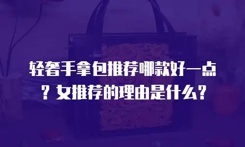 轻奢手拿包推荐哪款好一点？女推荐的理由是什么？