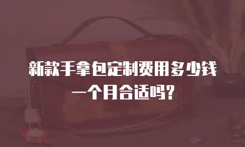 新款手拿包定制费用多少钱一个月合适吗？