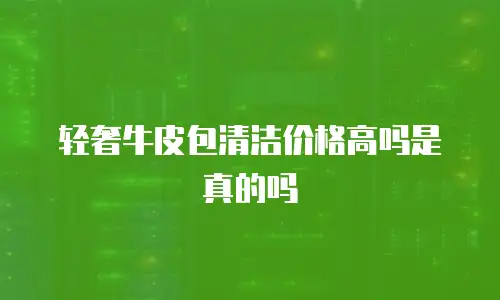 轻奢牛皮包清洁价格高吗是真的吗