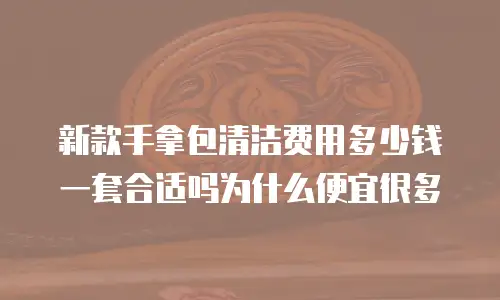 新款手拿包清洁费用多少钱一套合适吗为什么便宜很多