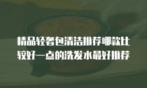 精品轻奢包清洁推荐哪款比较好一点的洗发水最好推荐
