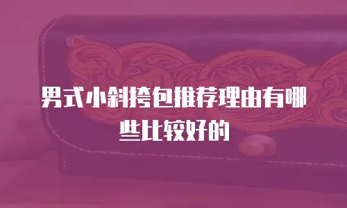 男式小斜挎包推荐理由有哪些比较好的
