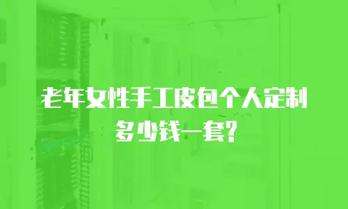 老年女性手工皮包个人定制多少钱一套?